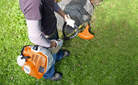 Brushcutter with curved shaft and mowing head (KM-FSB AutoCut) 